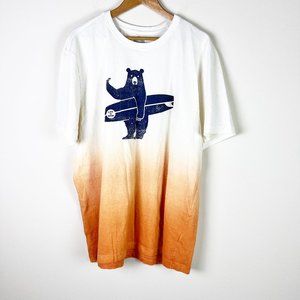 Life Is Good Crusher Tee Surfing Bear White Graphic Logo Tshirt XXL